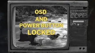 How to unlock Fujitsu monitor OSD and Power Button Locked