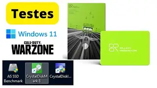 SSD - BR BILLION RESERVOIR - Testes com Windows 11 instalado, testes velocidade de leitura e escrita