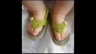 How to Crochet Baby Sandals Design, Crochet baby shoes