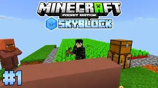 BURASI MUHTEŞEM!!! | Minecraft PE CubeCraft SkyBlock | Bölüm 1