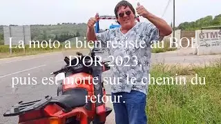 La moto a bien résisté BOL D'OR 2023
