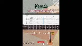 xxxtentacion-Numb [ Guitar Fingerstyle Tabs | Shorts ]