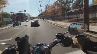 October Motorcycle Ride from Fancher-Davidge Park through Fulton Ave and Dolson Ave