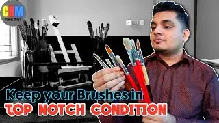 HOW TO CLEAN BRUSHES THE PROPER WAY|Acrylic painting tips
