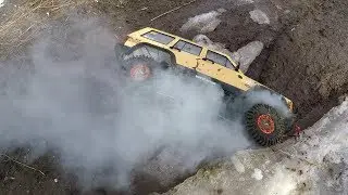 Almost burned JEEP ... Comparative test drive UAZ and JEEP Cherokee
