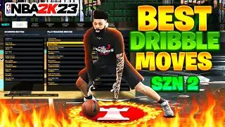 BEST DRIBBLE MOVES IN NBA 2K23 (SEASON 2) - FASTEST DRIBBLE MOVES & COMBOS AFTER PATCH! NBA2K23