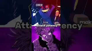 Error sans (canon) vs Gojo (Manga) 