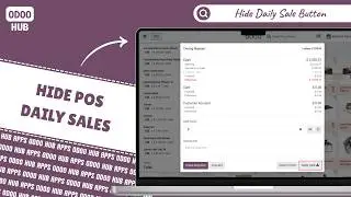How to Hide Daily Sale Button in Odoo POS | Close Register Popup Customization | Odoo Hub