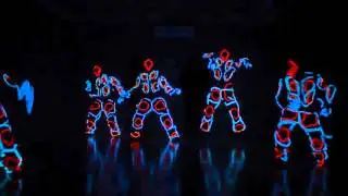 Светящиеся люди от агентства развлечений 