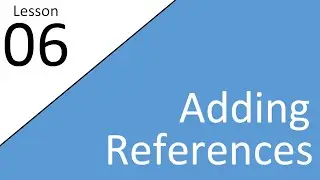 Adding References