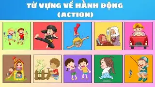 🤸‍♂️ Học Tiếng Anh: Từ Vựng Hành Động | Action Words for Kids 🏃‍♀️ | Oh Vui Kids