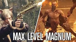 MAX LEVEL MAGNUM vs ALL BOSSES - Resident Evil 4 Remake