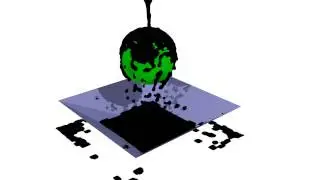 Black Liquid Leaking - Blender Fluid Physics