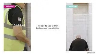 Altro Tegulis wall panel installation vs ceramic tiles
