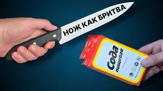 Take some baking soda and sharpen all the knives in the house to perfect sharpness. HUNTER'S SECRET