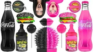 BLACK VS PINK FOOD CHALLENGE | Eating Everything Only In 1 Color For 24 Hours by Multi DO! CHALLENGE