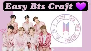 Diy Easy Bts Craft | Bts Room Decor | Bts School Supplies | Bts Keychain 💜