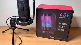 ОБЗОР FIFINE Ampligame A6V - ЛУЧШИЙ бюджетный МИКРОФОН!