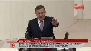 Sanayi Bakanlığı bütçesi üzerinde konuştum.Türk sanayii zorda, sanayici sahipsiz