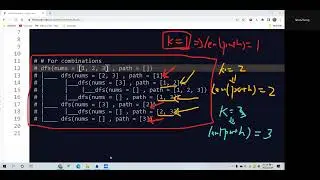Leetcode 77. Combinations. Backtracking. Python.