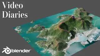 Creating 3D Terrain and Routes in Blender using BlenderGIS | The Video Diaries