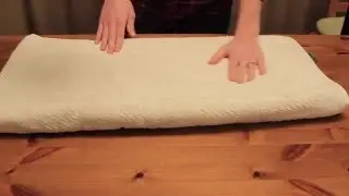 Relaxing Towel Folding - Soft Spoken ASMR