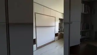 ROYAL Queen Wall Bed with Wardrobes and Bookcases