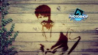 Photoshop Tutorial | How to create a Wood Burn Effect | Wood Burn Effect