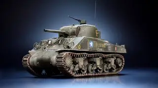 Sherman M4A2 Division Leclerc - 1/72 Heller- Tank Model