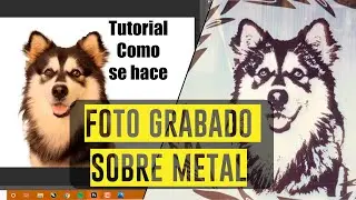 Foto grabado sobre metal con laser fibra optica BCF, tutorial como hacerlo en EZcad.