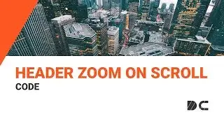 Header Zoom on Scroll