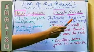 Usage of Has and Have for Beginners