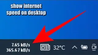 Show internet speed on Desktop || #windows #techtips #tips