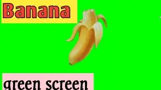 Banana  green screen video.