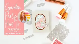 How To Use The Garden Party Stencil And Die from Pinkfresh Studio