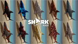 ALL SHARK RAGE SKINS UNLOCKED - SHARK RAGE MOD APK 2023