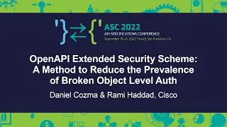 OpenAPI Extended Security Scheme: A Method to Reduce the Prevalence of... Daniel Cozma & Rami Haddad