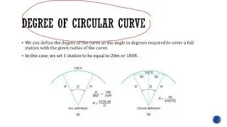CE101 - 14. Horizontal Curves