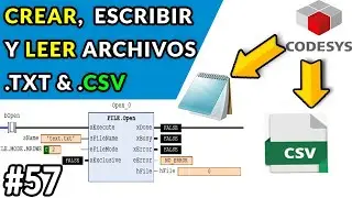 🔵✅CODESYS 3.5 - CREATE, WRITE AND READ TXT & CSV FILES