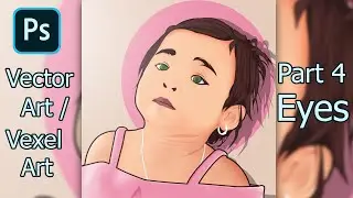How to make art with Pen Tool | Photoshop Tutorial - Part 4 Eyes