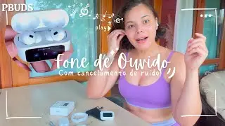 Unboxing PBUDS: Fone de Ouvido com Tela Touch e Cancelamento de Ruído - Vale a Pena?  #pbuds