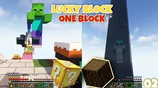 AKHIRNYA DAPAT KAYUUU!!! MINECRAFT TAPI LUCKY BLOCK ONE BLOCK 02