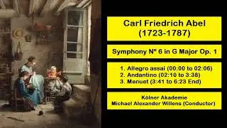 Carl Friedrich Abel (1723-1787) - Symphony Nº 6 in G Major Op. 1