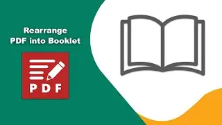 How to rearrange a pdf into a booklet right binding in PDF-XChange Editor
