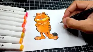 como DESENHAR o GARFIELD - how to draw GARFIELD