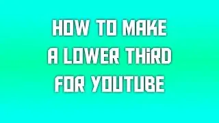 Tutorial How to make a pop up,lower third with pixlr Free 2016