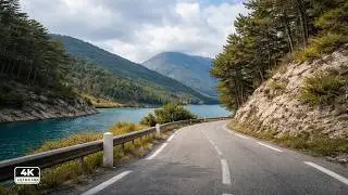 Driving Through the Alps🇫🇷: Entrevaux to the  Blue Lake | French Scenic Drive 4K