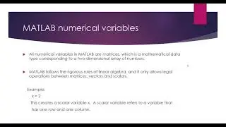MATLAB For Engineers - Variables Part 1