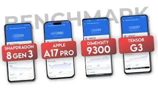 Snapdragon 8 Gen 3 Vs Apple A17 Pro Vs Dimensity 9300 Vs Google Tensor G3 | Antutu Benchmark & Spec