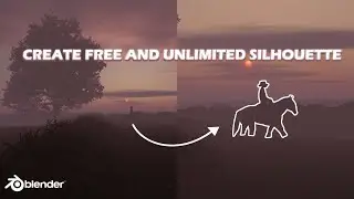 Create Free Silhouette as Characters for Blender Scene